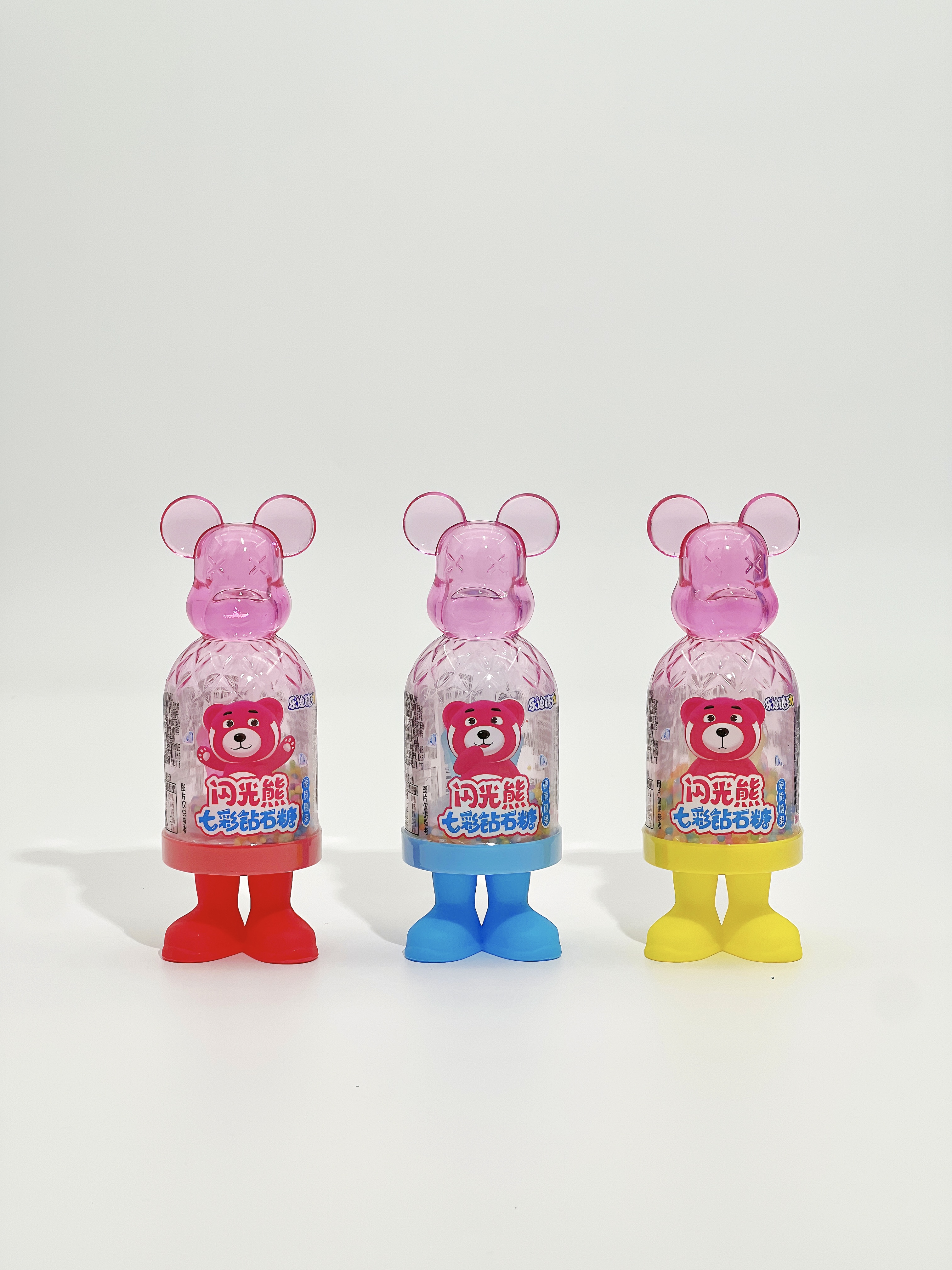 Glowing Bear Colorful Diamond Candy