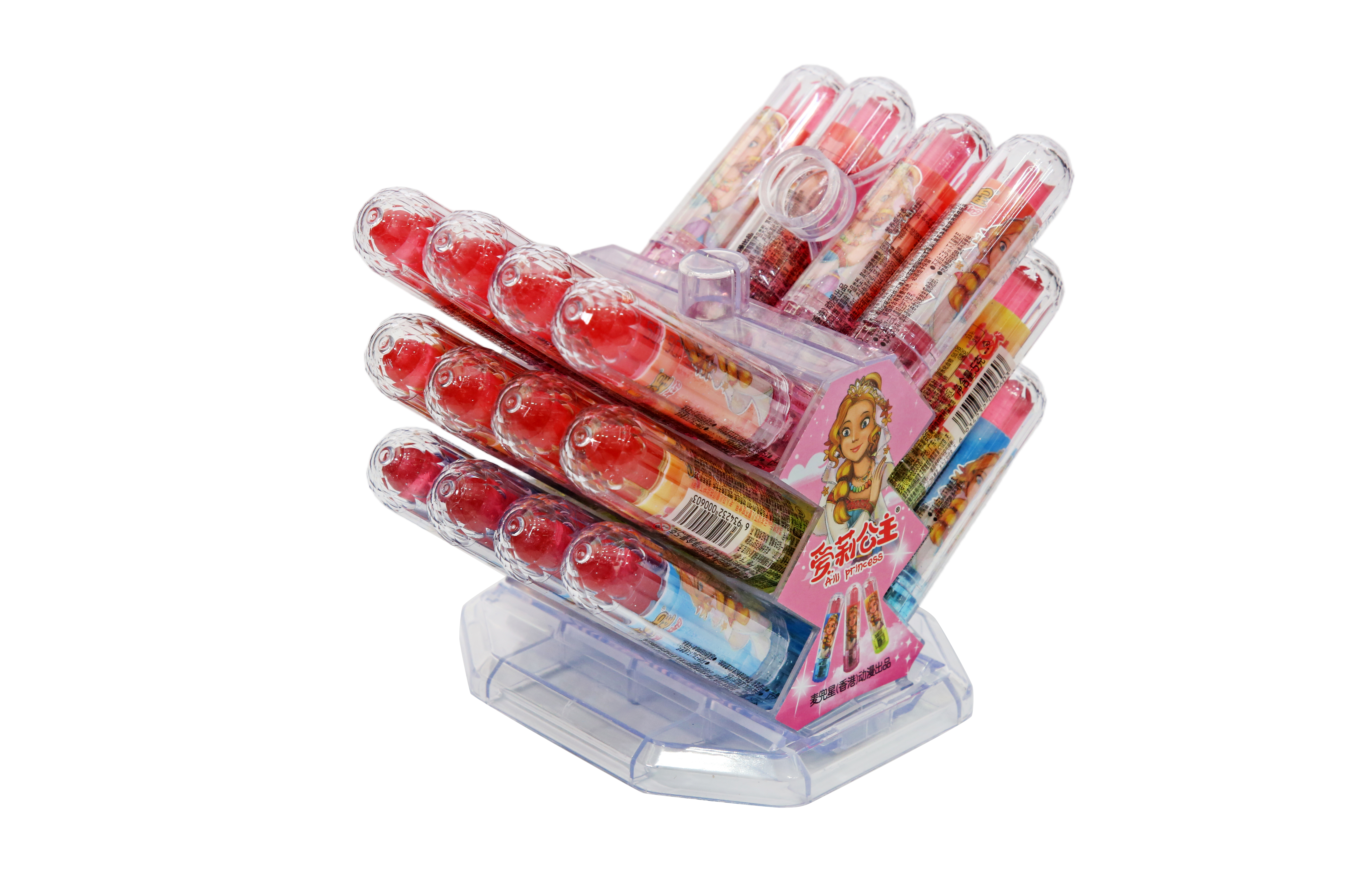 Glowing Lipstick Candy Display Stand (24 Pieces)