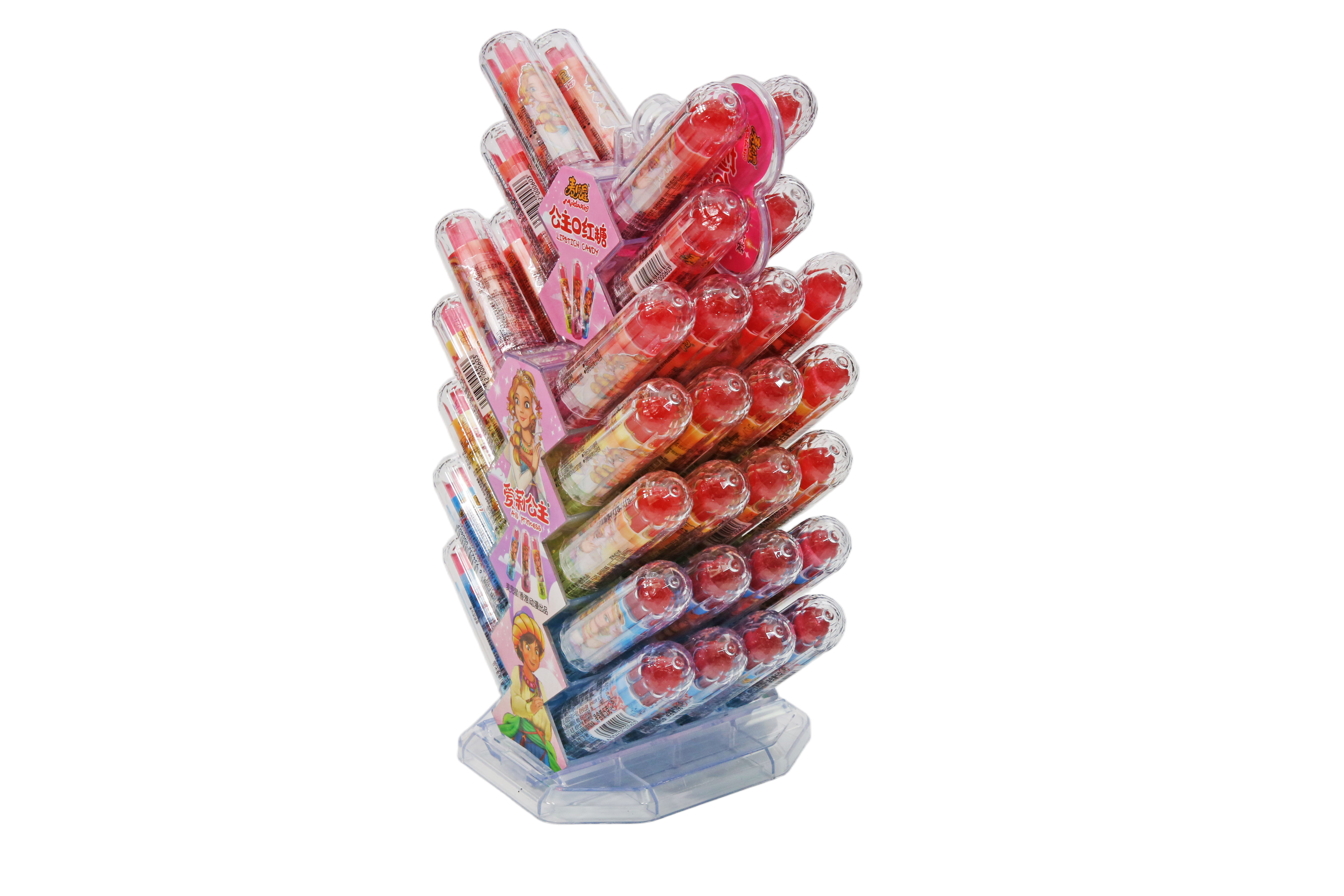 Glowing Lipstick Candy Display Stand (48 Pieces)