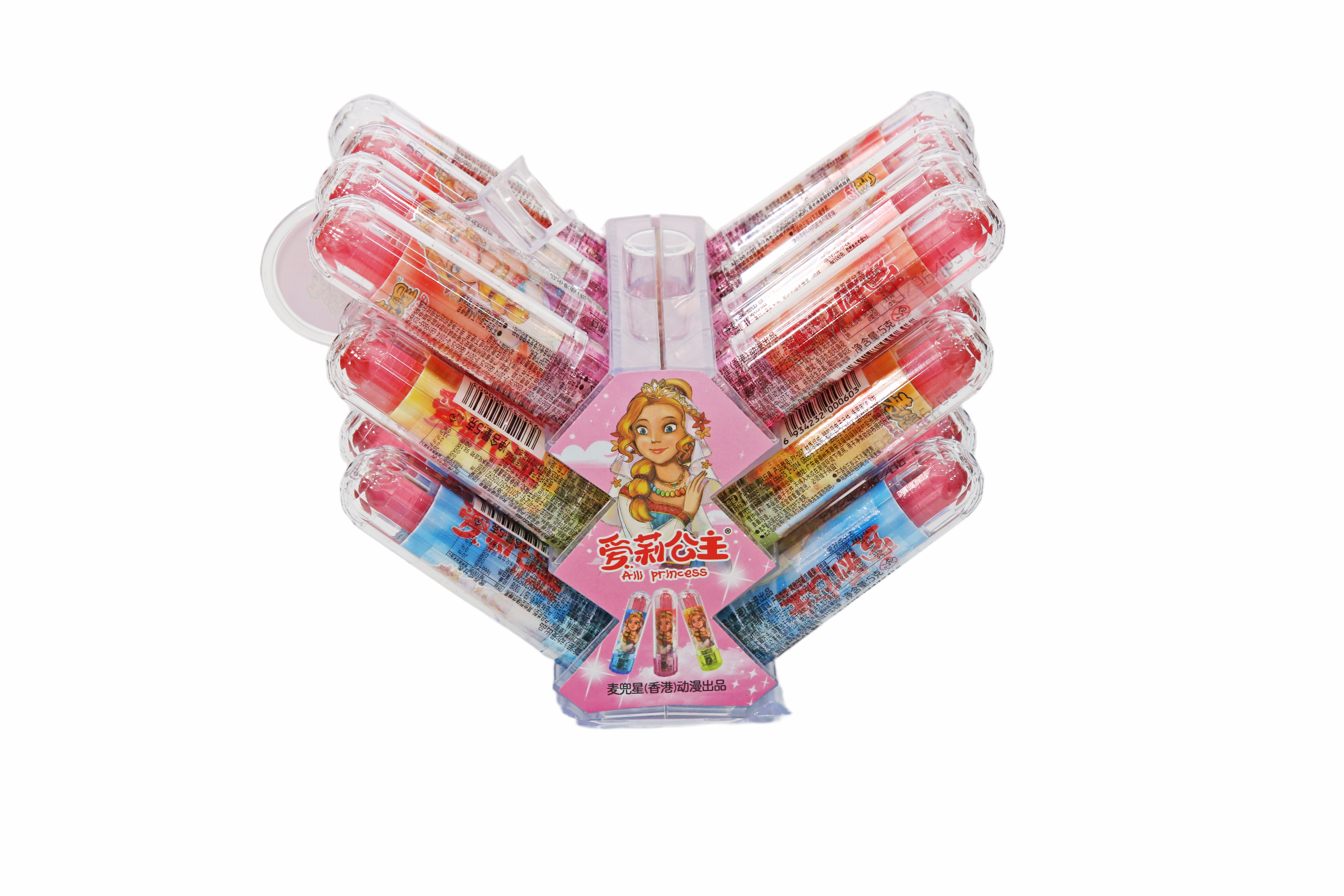 Glowing Lipstick Candy Display Stand (24 Pieces)