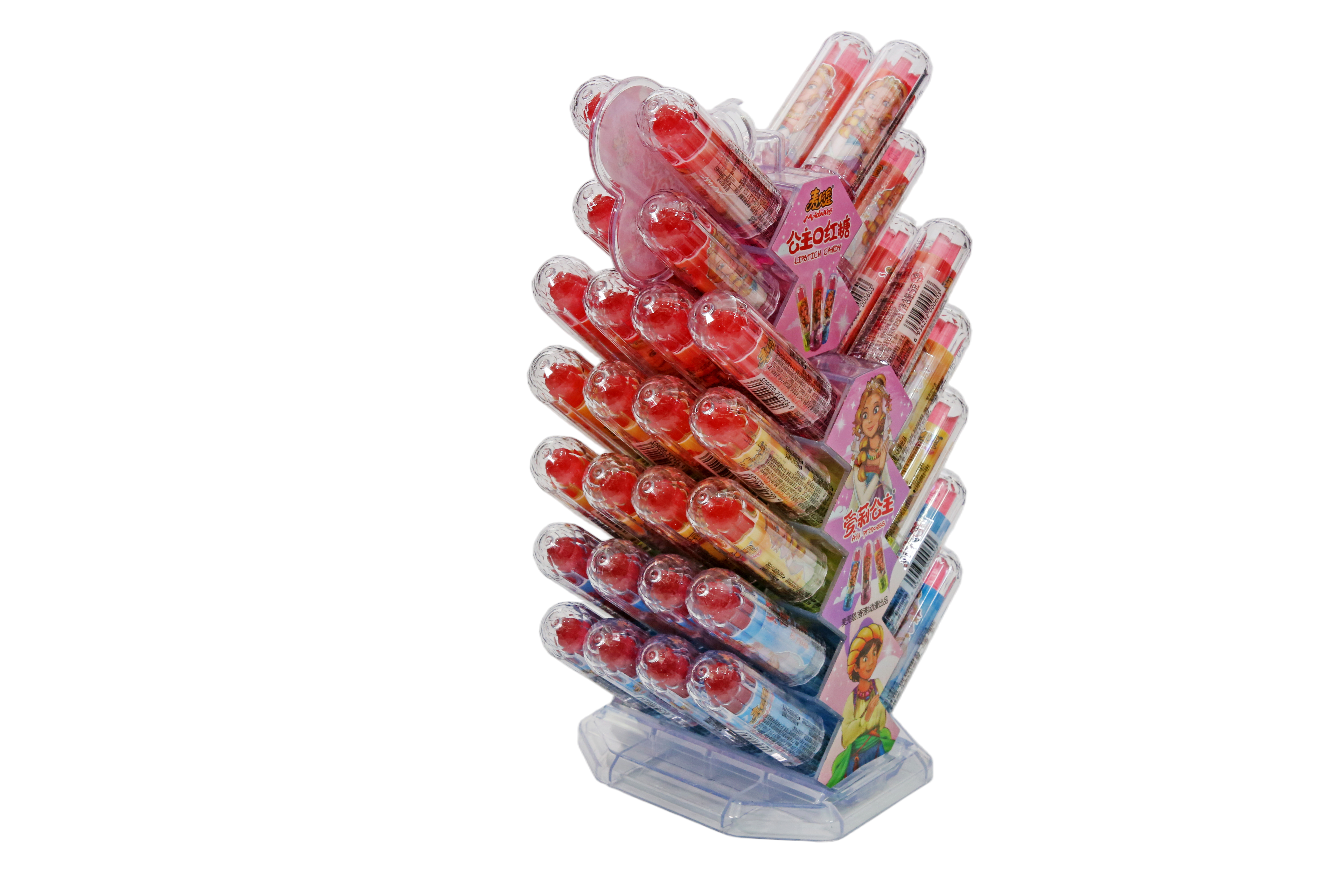 Glowing Lipstick Candy Display Stand (48 Pieces)